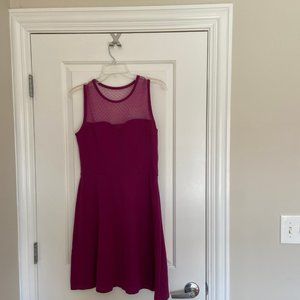 REDValentino magenta A-line dress